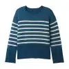 Casual Women's Polyester Loose Short Pullover Crew Neck Knit Sweater