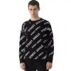 Custom Men's Cotton Jacquard Pullover Casual Crew Neck Knitted Jumper