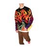 Men's Mohair Jacquard Anti-wrinkle Crew Neck Winter Casual Knitted Jumper