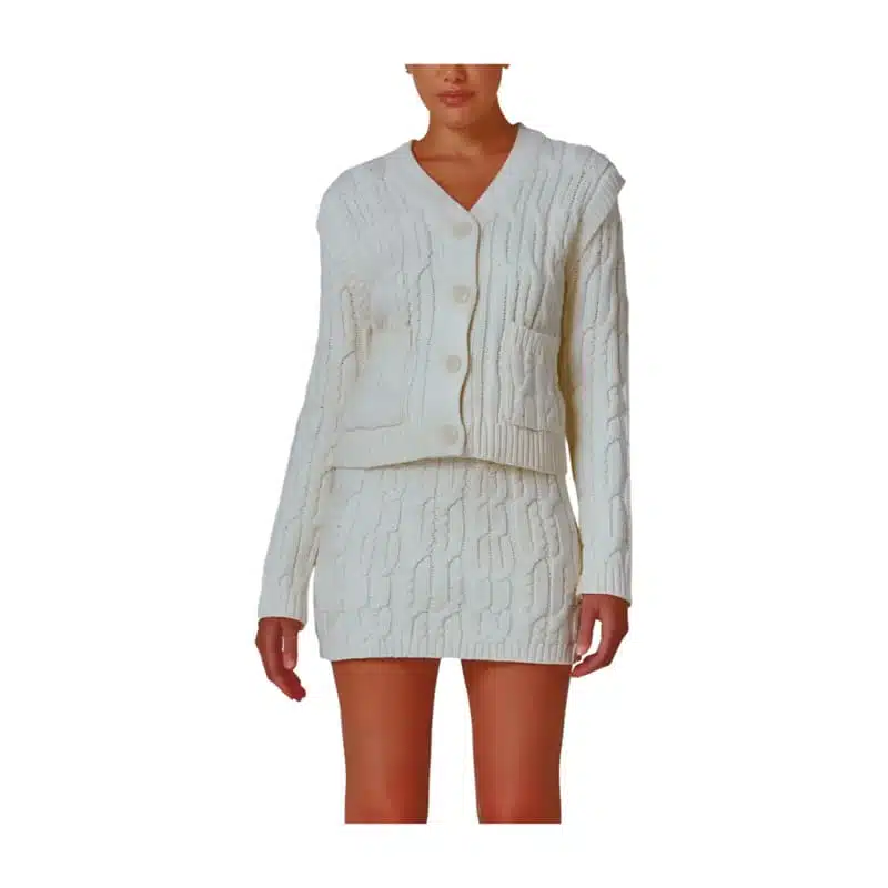 Damen-Jacquard-Pullover aus Nylon/Baumwolle mit langen Ärmeln, einfarbig, gestrickt, lässig