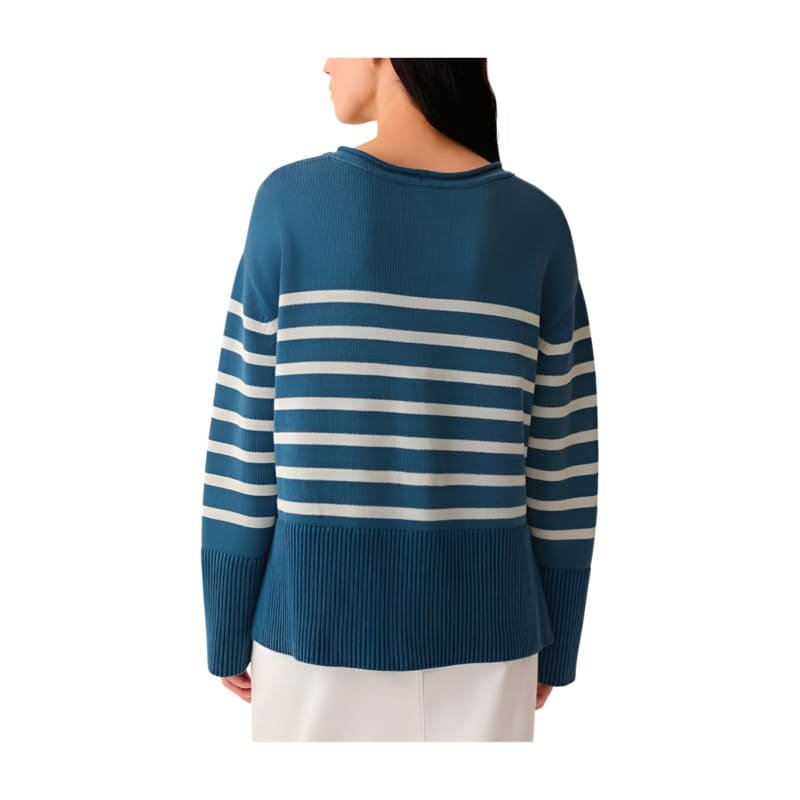 Casual Women's Polyester Loose Short Pullover Crew Neck Knit Sweater