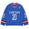 Custom Pullover Vintage Knitted Sports Jersey Embroidery Sweater for Men