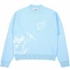 Custom Logo Men's Jacquard Graphic Knitwear Crew Neck Knitted Sweater