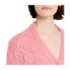 Women's Cashmere Pink Cardigan Long Sleeve Knitted Loose Sweater