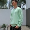 Custom Logo Men's Jacquard Graphic Knitwear Crew Neck Knitted Sweater
