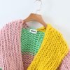 Custom Women's Cotton Crocheted Cardigan V-neck Sweater
