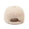 Casquette de baseball d'hiver épaisse en molleton brodé de style coréen en polyester personnalisé