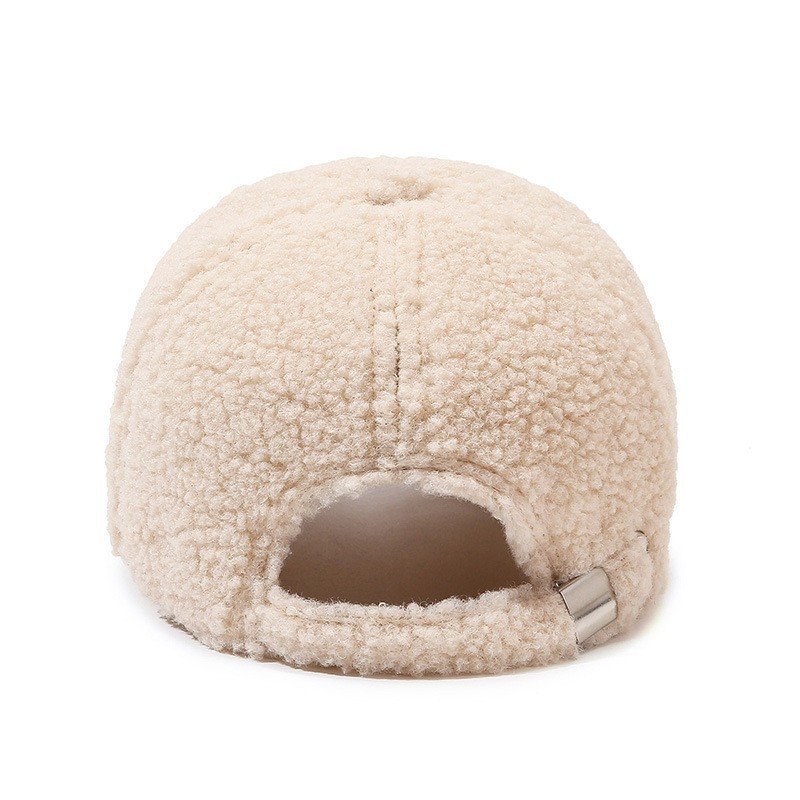 Custom Polyester Korean Style Embroidery Fleece Thickened Winter Baseball Cap