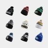 Custom Fashion Cotton Knitted Pom Pom Beanie