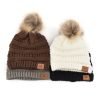 Custom Ladies' Acrylic Faux Fur Pom Pom Winter Ski Hat