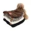 Custom Ladies' Acrylic Faux Fur Pom Pom Winter Ski Hat