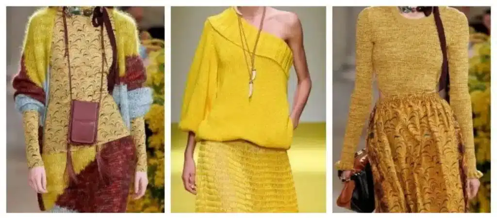 Mature Wheat・Warm Ginger Yellow Knitwear