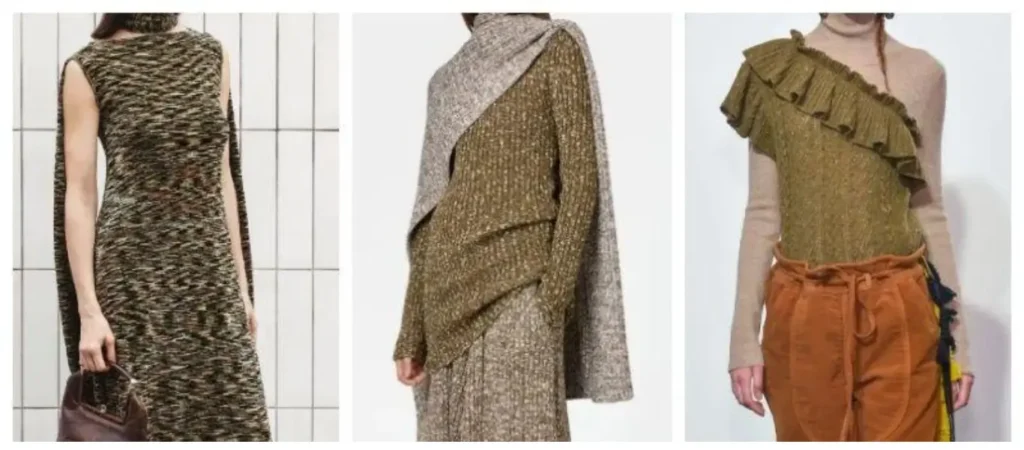 Pine Leaves・ Adjusted Dark Green Knitwear