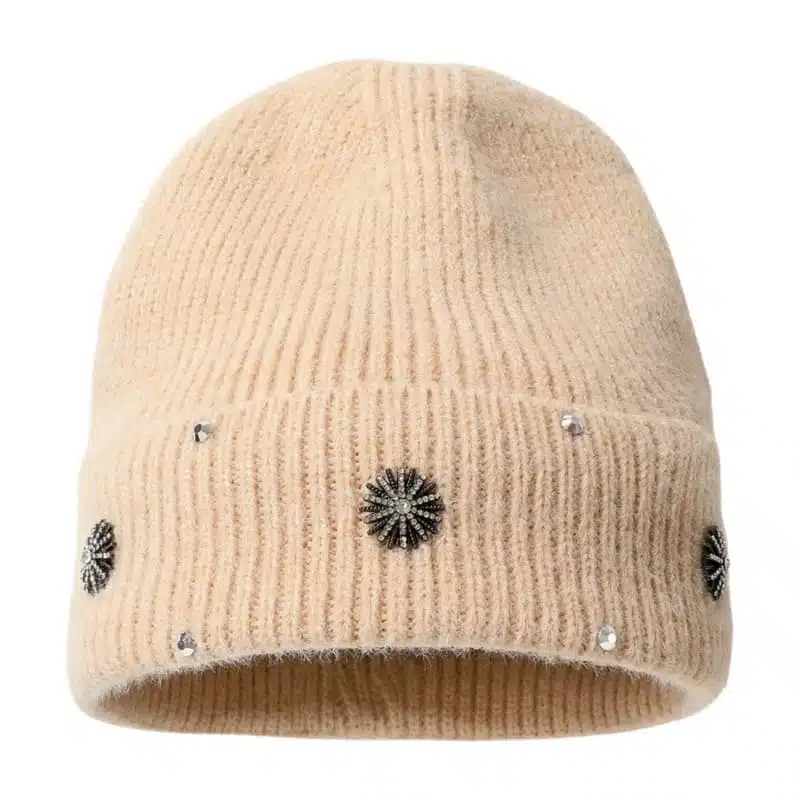 Wholesale Fashion Women's Rhinestone Sparkle Knit Beanie