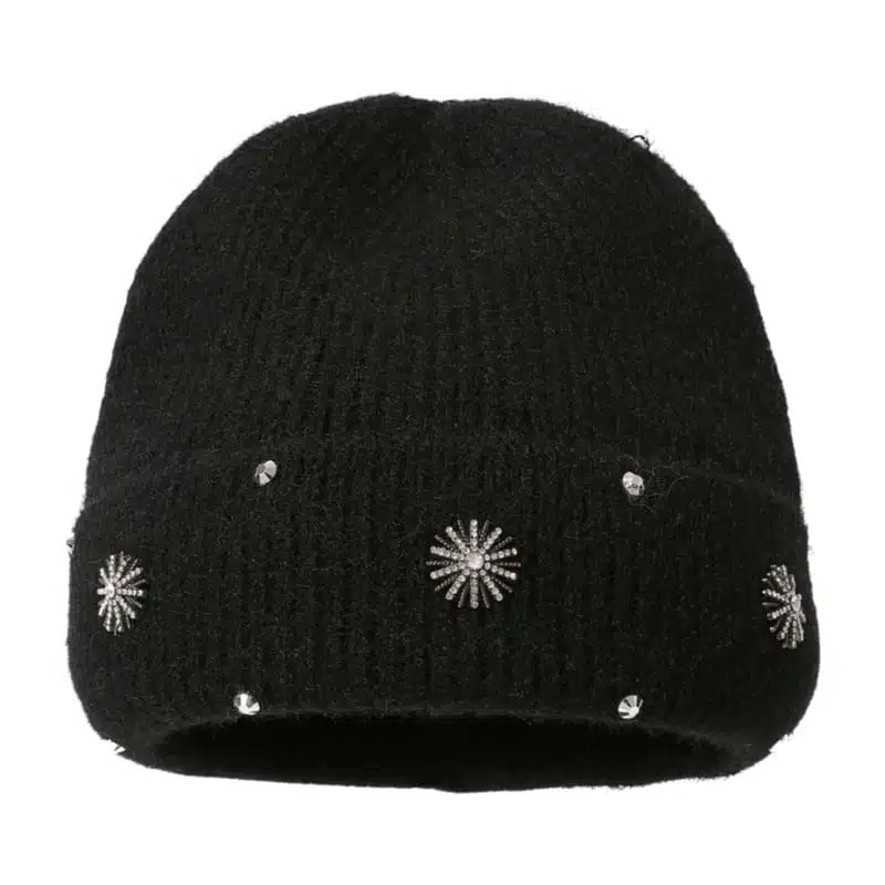 Wholesale Fashion Women's Rhinestone Sparkle Knit Beanie