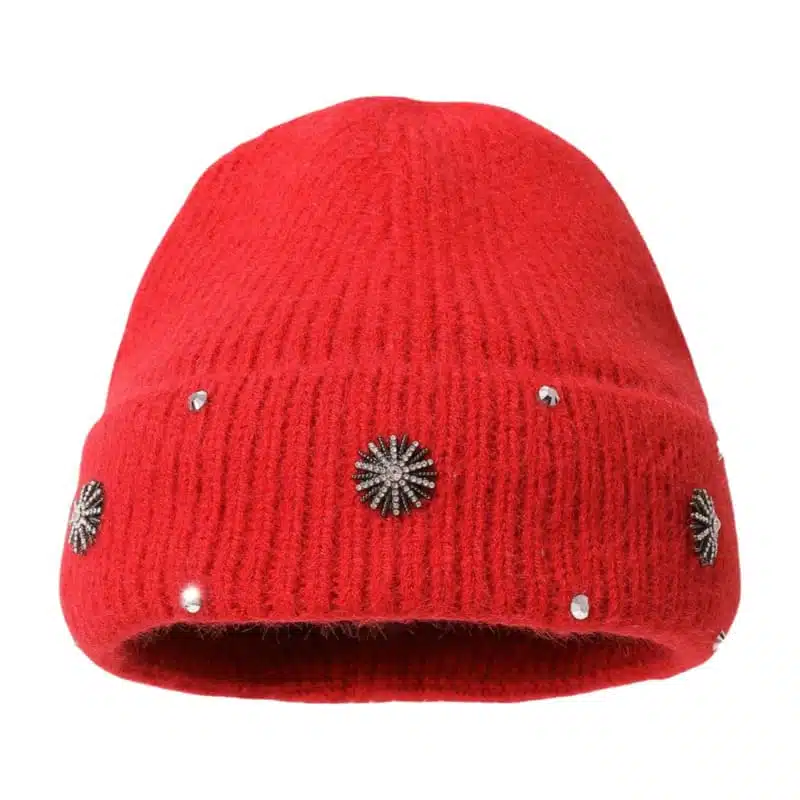 Wholesale Fashion Women's Rhinestone Sparkle Knit Beanie
