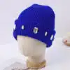 Bonnet en acrylique personnalisé avec chaîne en perles et strass – Chaud et élégant