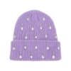 y2k1 Y2K Rhinestone Knit Beanie – Custom Logo Warm Winter Hat