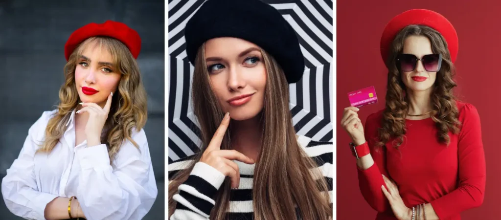 ways of wearing a beret