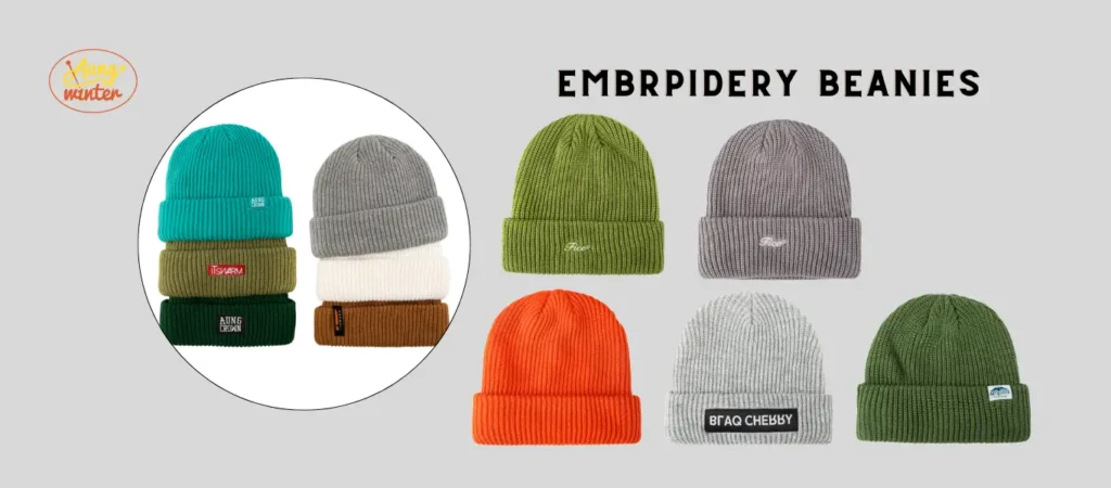 4. Embroidered Beanies