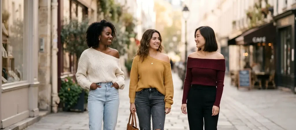 pulls à épaules courtes