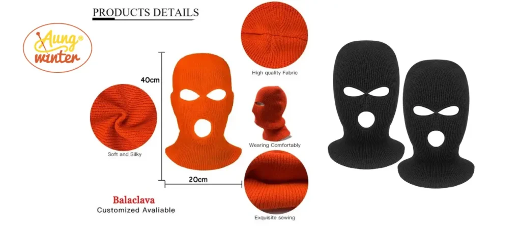 3-hole balaclava detials