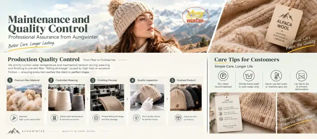 Alpaca Hat Quality and Care Guide